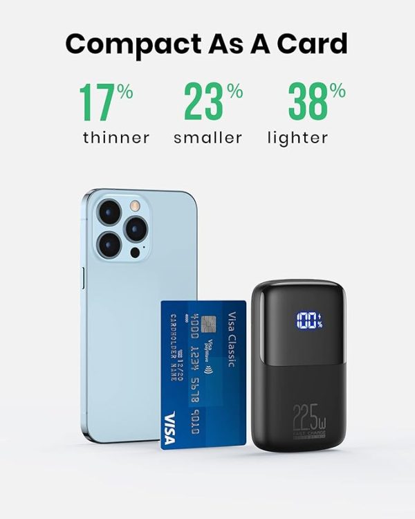INIU Portable Charger, Smallest 22.5W 10000mAh Power Bank, USB C in/Output Fast Charging 3-Output Mini Battery Pack Charger with Phone Holder - Image 6